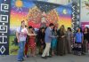 Mujeres andinas realizan mural en Hospital San Juan de Dios
