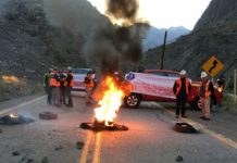 Codelco División Andina rechazó bloqueo de camino de acceso a Saladillo aseguran que los dirigentes conocen hace meses la determinación