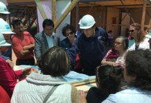 Vecinos de Cartagena visitan obra donde se emplazará nuevo jardín infantil en Lo Abarca