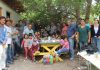 Trabajadores de Codelco Andina realizan voluntariado para mejorar el área de recreación de niños preescolares