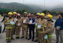 Autoridades y servicios de emergencia realizaron campaña para prevenir incendios forestales que se generan a orilla de camino