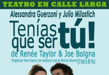 Julio Milostich y Alessandra Guerzoni presentarán obra de teatro “Tenías que ser tú” en el Centro Cultural Pedro Aguirre Cerda