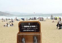 Municipio de Zapallar instala puntos de recolección de colillas de cigarros en playas de la comuna