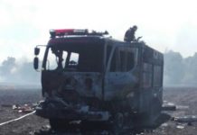 INCENDIO INTENCIONAL A UN PREDIO EN ERCILLA DEJÓ A UN BOMBERO EN RIESGO VITAL