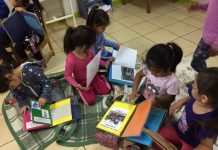 Párvulos de Santa María crean biblioteca de patrimonio vivo