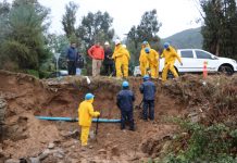 Gobernación de Marga Marga, Carabineros y MOP supervisaron despeje de nieve en cuesta La Dormida
