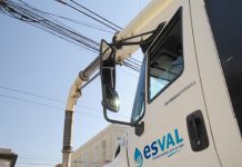 Esval se prepara para sistema frontal en la Región con nueva flota de camiones de mantenimiento