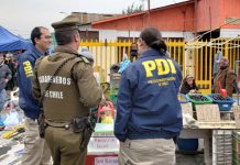 Autoridades, policías y servicios públicos realizaron fiscalización en feria de La Calera