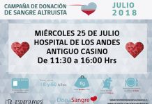 Este miércoles nuevamente se realizará colecta de sangre en Hospital de Los Andes