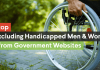 Más del 96% de las webs gubernamentales ocultan a los hombres y mujeres con minusvalía