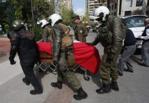 CUERPO DEL MÁRTIR 1.210 DE CARABINEROS FUE TRASLADADO HASTA IGLESIA INSTITUCIONAL