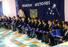 San Felipe: Liceo Cordillera realizó ceremonia de primeros lectores con niños de primer año básico