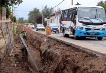 San Felipe: Cerca de un 60% de avance registra construcción de alcantarillado en Curimón