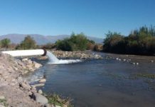 Codelco Andina continua aportando agua al río Aconcagua para contribuir a paliar la sequía
