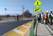 Autoridades visitan las obras de mejoramiento vial en sector Tres Esquinas