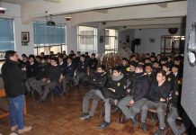 Estudiantes de electricidad del Liceo Guillermo Richards Cuevas reciben charla de especialista de Codelco Andina