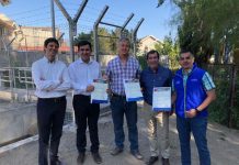 Autoridades entregan Certificados de Bonificación a la Junta de Vigilancia de la Primera Sección del Río Aconcagua, para automatizar compuertas.