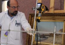 PDI registra científica y policialmente 10 pinturas del Museo de Bellas Artes Palacio Vergara en proyecto que busca proteger obras de arte que son patrimonio nacional