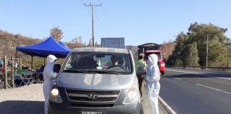 Alcalde de Calle Larga y Gobernador de Los Andes visitaron punto de control preventivo del Túnel Chacabuco