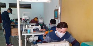 INTERNOS DE QUILLOTA CONFECCIONAN MASCARILLAS PARA PERSONAL DE SALUD DE LA REGIÓN METROPOLITANA