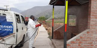 Municipio andino refuerza plan de sanitización