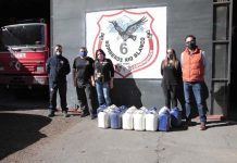 RFV, empresa colaboradora de División Andina, entrega insumos a la comunidad de Río Blanco y sectores aledaños para la sanitización de espacios públicos