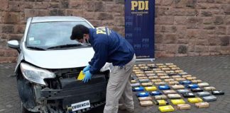 PDI LOS ANDES DETECTA MILLONARIO CARGAMENTO DE COCAÍNA OCULTO EN AUTOMÓVIL
