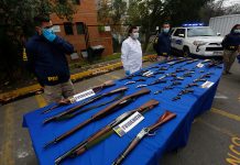 PDI INCAUTA PODEROSO ARSENAL QUE IBA A SER ENTREGADO A BANDAS NARCOTRAFICANTES