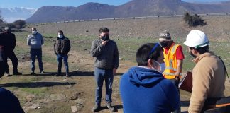 Con construcción de muro buscan evitar desbordes del estero Pocuro en Calle Larga