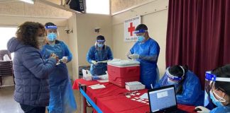 Cesfam Centenario realizó PCR masivo a voluntariado de Cruz Roja Los Andes