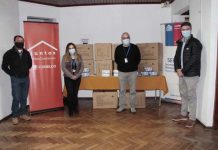 Codelco Andina entrega elementos de aseo y cuidado a personal de la SEREMI de Salud