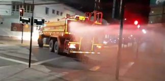 Codelco Andina extiende su programa de sanitización en el Camino Internacional y centro de Los Andes