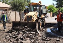 Municipalidad de Los Andes realiza bacheo en distintos puntos de la comuna
