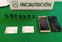 GENDARMES INCAUTAN “PELOTAZO” QUE CONTENÍA CARTUCHOS DE ESCOPETA, DROGAS, CELULARES Y UNA CARTA