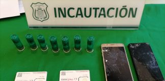 GENDARMES INCAUTAN “PELOTAZO” QUE CONTENÍA CARTUCHOS DE ESCOPETA, DROGAS, CELULARES Y UNA CARTA