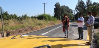 28 reductores de velocidad son instalados en diversos sectores de Calle Larga