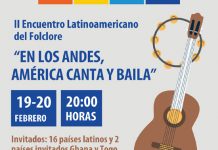 BAFOCLA realizará II Encuentro Latinoamericano de Folclore: “En Los Andes, América Canta y Baila”