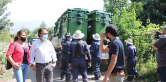Comenzó la entrega de más de cien contenedores de basura en Calle Larga