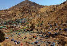 CARABINEROS REALIZA EL DESALOJO DE UNA TOMA EN EL CERRO RENCA