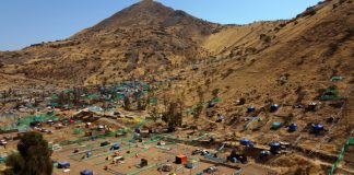 CARABINEROS REALIZA EL DESALOJO DE UNA TOMA EN EL CERRO RENCA