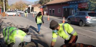 Se iniciaron trabajos de conservación en la ruta 57 de Calle Larga