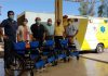 Hospital de Los Andes recibe donación de 4 sillas de rueda