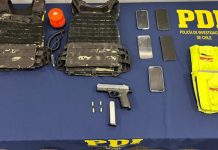 PDI VALPARAÍSO DETIENE A SEIS EXTRANJEROS CON ARMAS Y CHALECOS ANTIBALAS