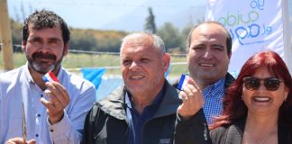 Inauguraron obras de reparación del tranque de Pililén que abastece la producción de 22 familias garantizando el riego de 75 hectáreas de pequeños agricultores