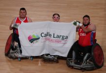 Alcaldesa Dina González alentó a la selección nacional de rugby en silla de ruedas en los Parapanamericanos junto al presidente Gabriel Boric y al ministro del deporte Jaime Pizarro