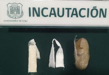 Gendarmes de Los Andes incautan droga durante visita