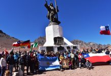 Se celebraron 120 años del monumento Cristo Redentor entre andinos y mendocinos