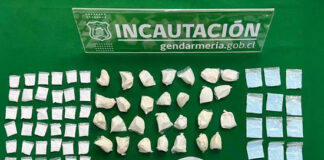 GENDARMES INCAUTAN CERCA DE CIEN DOSIS DE DROGAS DURANTE VISITA A INTERNAS DE LA CÁRCEL DE SAN ANTONIO