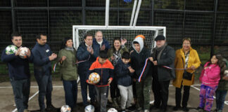 Inauguran renovada multicancha en sector Las Vizcachas