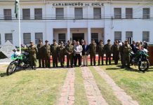 Municipalidad de Los Andes fortalece la seguridad con la entrega de motocicletas a Carabineros